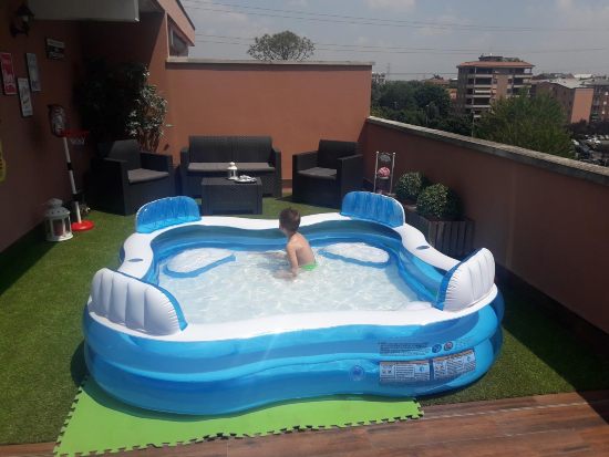 Piscina leggera da terrazzo per bambini