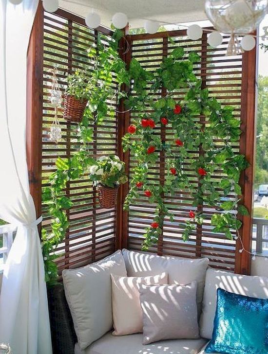 Privacy balcone con le piante