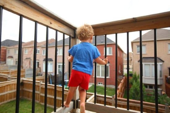 Sicurezza balcone per bambini